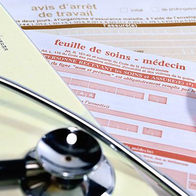 Feuille de soins médecin arrêt de travail